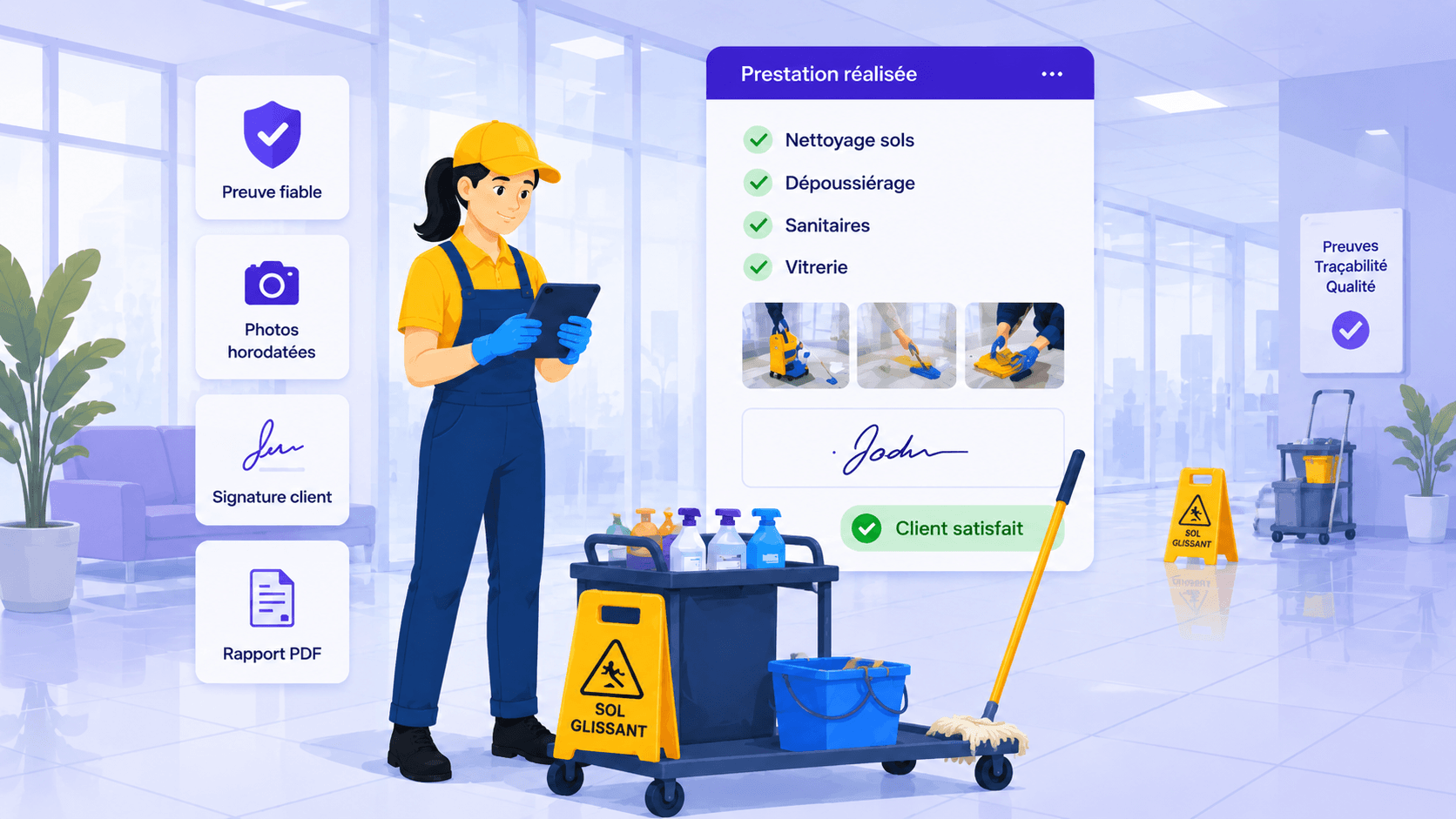 Cover Image for Comment prouver une prestation de nettoyage : bonnes pratiques et outils